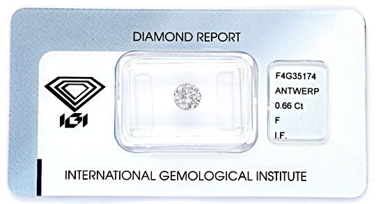 Foto 1 - Diamant 0,66 IGI Lupenrein Top Wesselton Plus, F, D5834