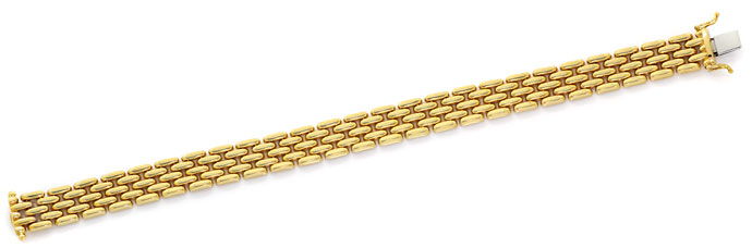 Foto 1 - Gold Backstein Armband in 14K Gelbgold Kastenverschluss, K2655