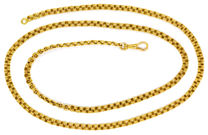 Foto 1 - Antike Goldkette 72cm lang in 14K Gelbgold, K3296