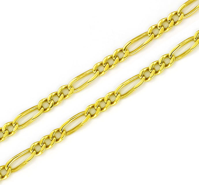 Foto 2 - Figaro Goldkette 55cm lang in massiv Gelbgold, K3379