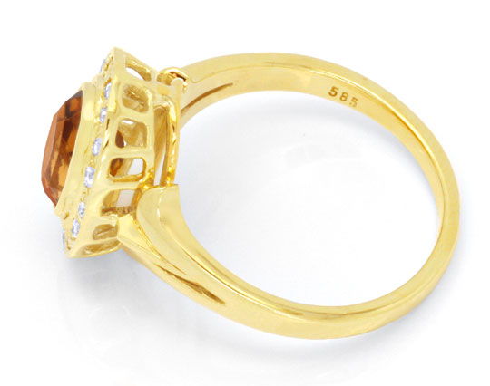 Foto 3 - Diamant-Ring Gelbgold, 1,8ct Spitzen Citrin, S6369