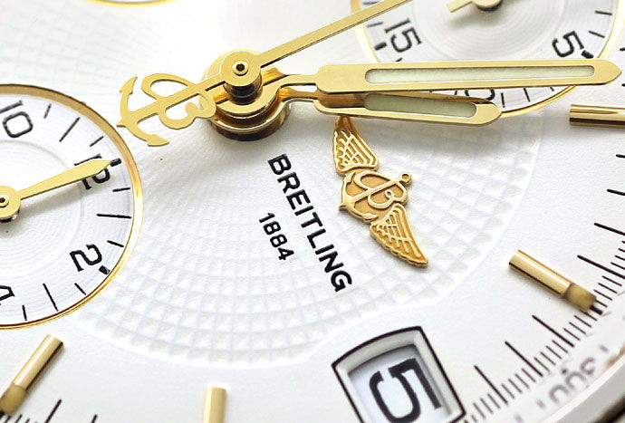 Foto 3 - Breitling Chronomat Stahl-Gold Herren Uhr Pilot Armband, U2273